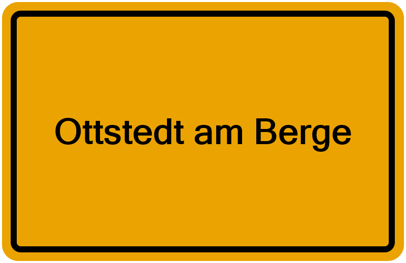 Handelsregisterauszug Ottstedt am Berge